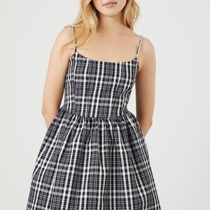 NWT NEVER WORN Women’s Plaid Fit & Flare Cami Dress FOREVER 21 Size: Small